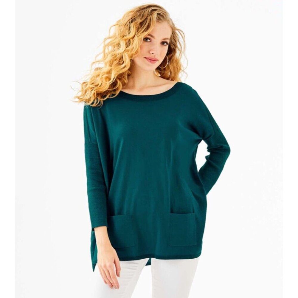 Lilly Pulitzer Cobo Tunic Sweater in Tidal Teal - Size  Small